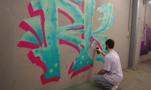 Sidekix MC Graffiti jongerencentrum workshop 2022
