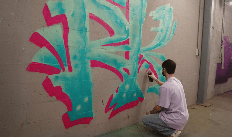 Sidekix MC Graffiti jongerencentrum workshop 2022