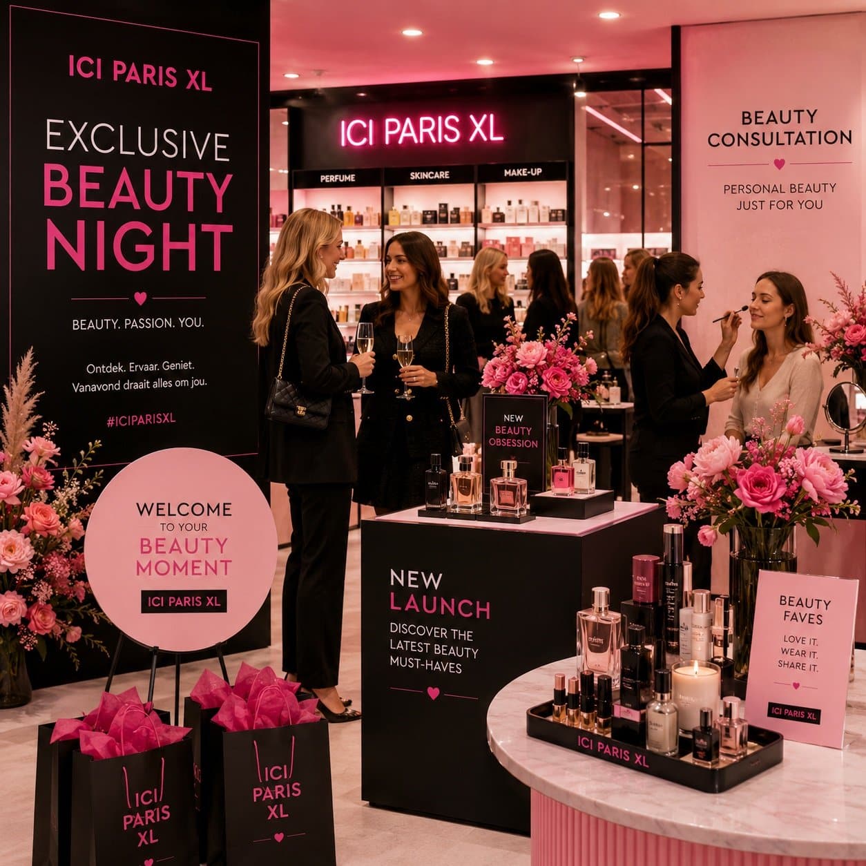 ICI Paris XL premium beauty experience event