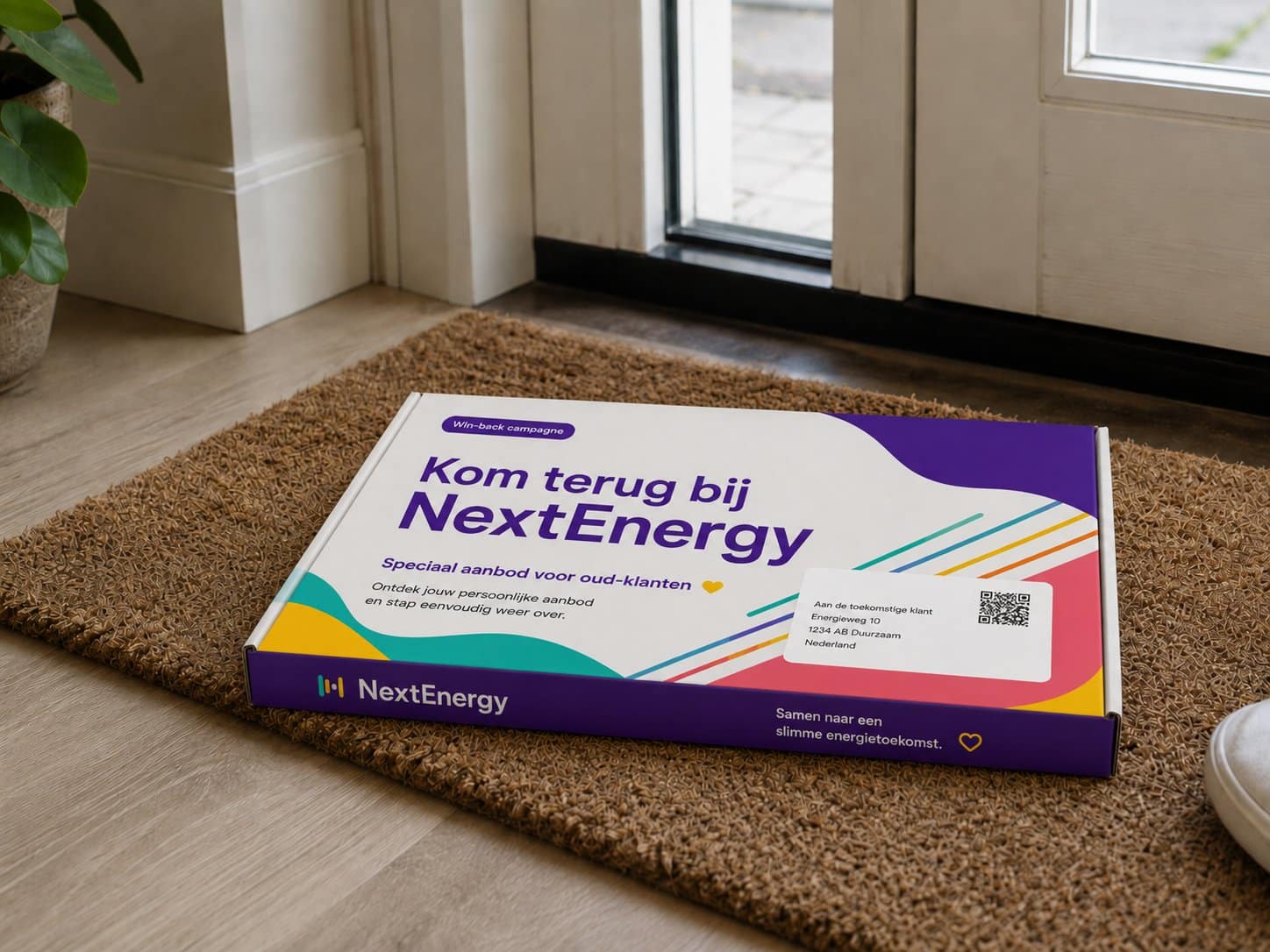 Win-back directmail-pakket van NextEnergy op de deurmat