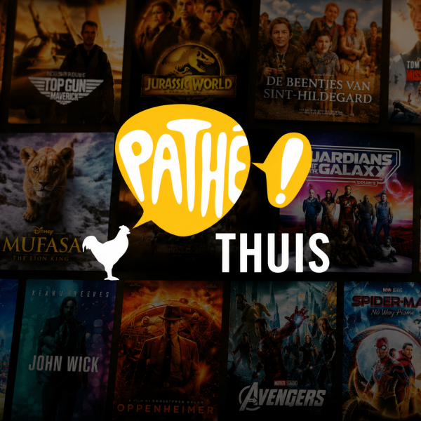 Een persoon kijkt ontspannen een film via Pathé Thuis met een digitale voucher die onderdeel is van een campagne uitgevoerd door Sidekix.